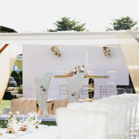 Outdoor Garden Wedding Stage Decor Template