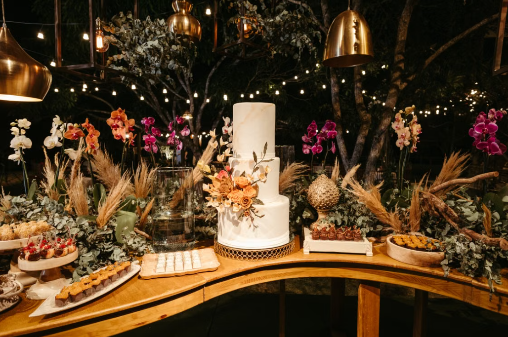 Vintage Gilded Evening Dessert Station & Banquet Template