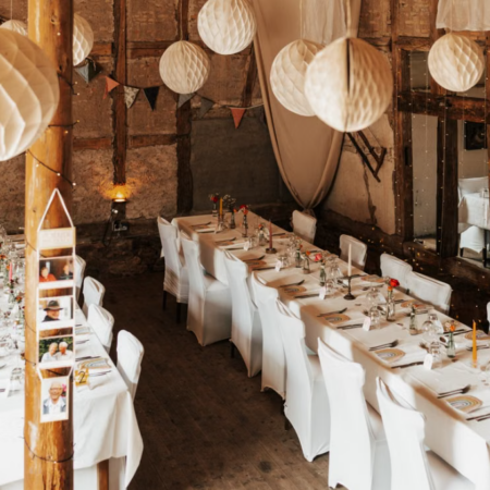 Vintage-Style Long-Table Wedding & Party Template (Barn/Rustic Venue)